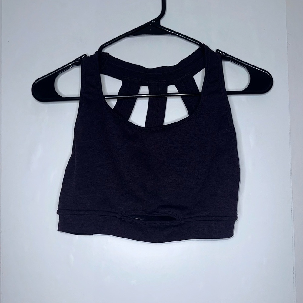 Alphalete Womens purple trinity sports bra size medium